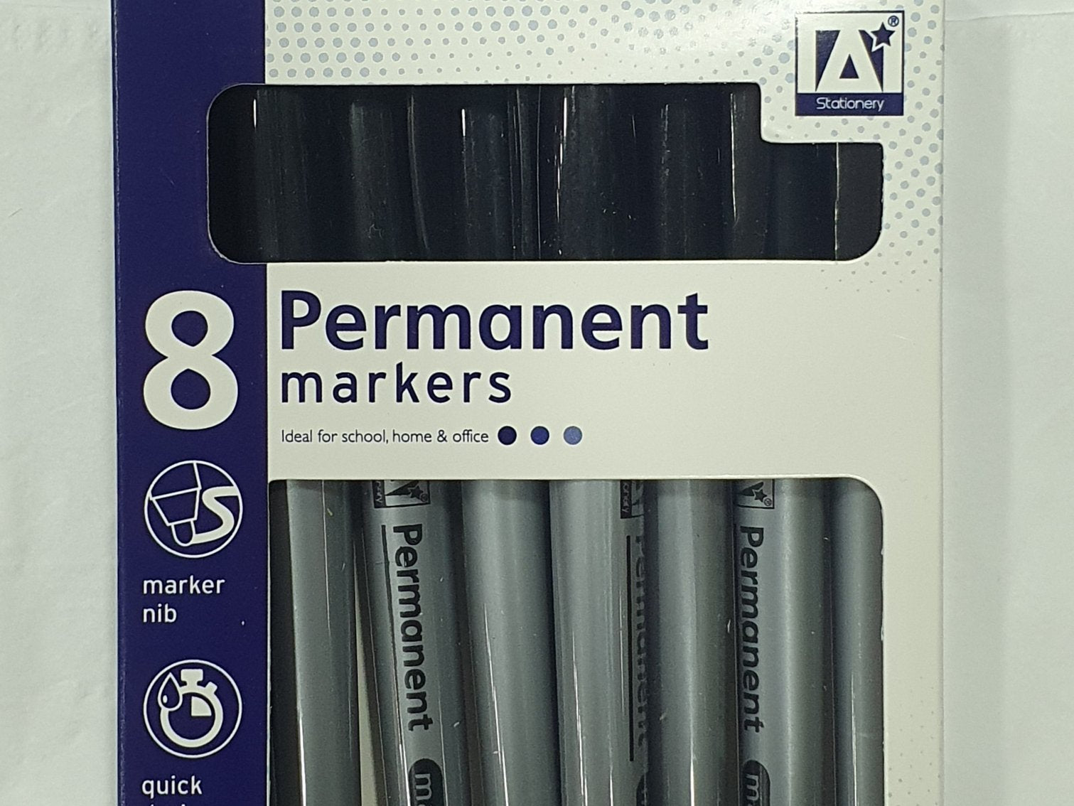 Black Permanent Markers 3 Pack